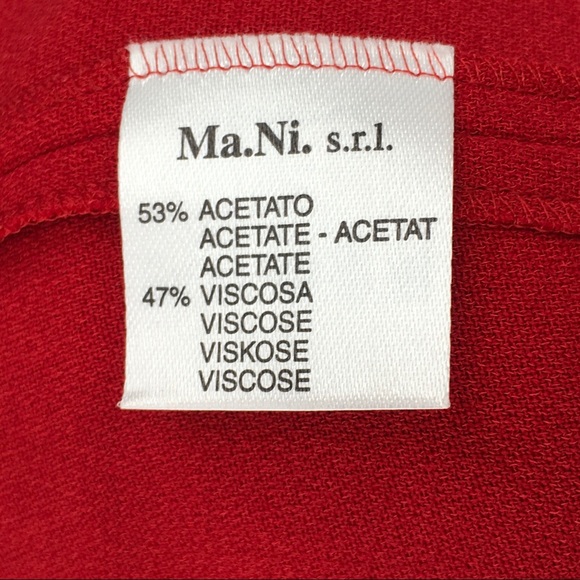 NICOLETTA RUGGIERO Open Long Sleeve Red Dress US‎ 8 - Picture 9 of 10